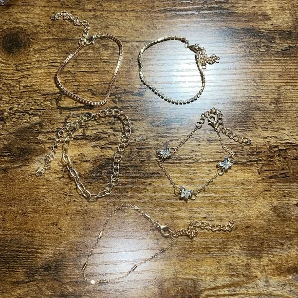 6 pack of gold bracelets - Picture 6 of 13